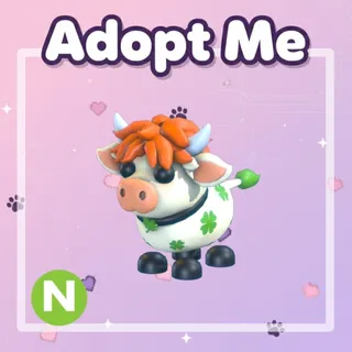 Neon Clover Cow