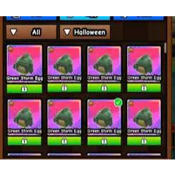 5x Green Storm Egg- Build a Zoo