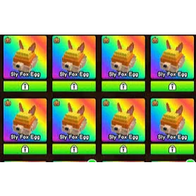 5x Sly Fox Egg - Build a Zoo