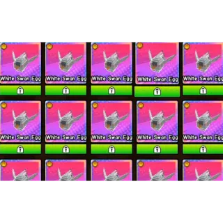 5x White Swan Egg - Build a Zoo