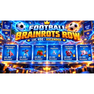 Football Brainrot Row | 6x Ascended | LVL 400 | GOUP / Fortnite