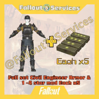 Fallout76 (PC) - 4-Star Civil Engineer Armor Full Set