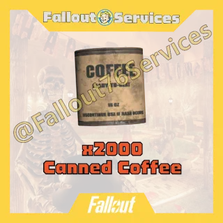 Fallout76 (PC) - 2000 x Canned Coffee (Custom Number available)