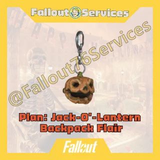 Fallout76 (PC) - Mischief Night 2025 - Plan: Jack-O'-Lantern Backpack Flair
