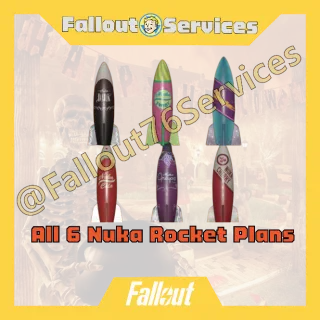 Fallout76 (PC)  - All 6 Nuka Rocket Plans ( Nuka-Cola/Nuka-Cherry/Nuka-Cola Dark/Nuka-Cola Quantum/Nuka-Cola Twist/Nuka-Grape)