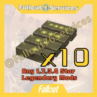 Fallout76 (PC)  - Pick Any 1/2/3/4 Star Legendary Mods x10