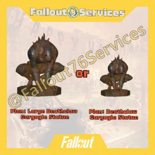 Fallout76 (PC) - Mischief Night 2025 - Any 1 of Plan: Large/Deathclaw Gargoyle Statue