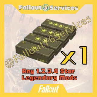 Fallout76 (PC)  - Pick Any 1/2/3/4 Star Legendary Mod x1