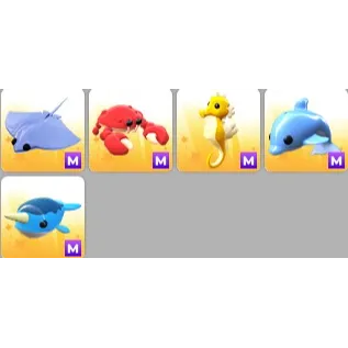 Mega Ocean Pets x 5