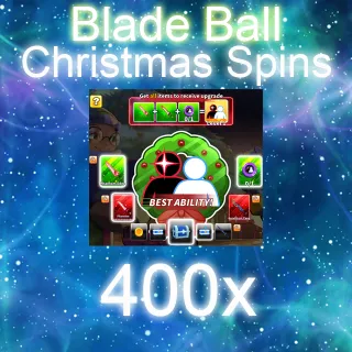 400 Chrismas Spins Blade ball