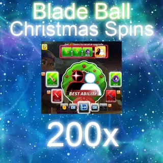 200 Chrismas Spins Blade ball