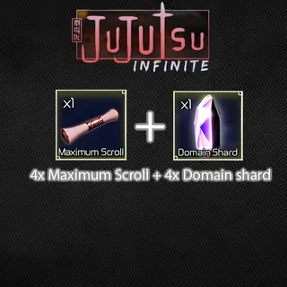 4 Domain Shard + 4 Max Scroll