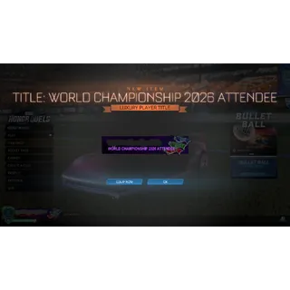 RLCS World Championship 2026 Attendee Title 