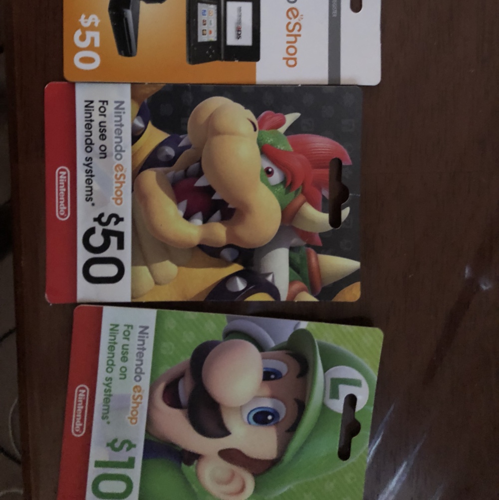 Physical Nintendo eShop $50 Card - Bowser 