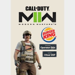 MW2 Burger King Skin + 1Hour 2XP