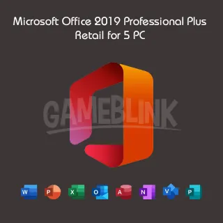 Microsoft Office 2019 Professional Plus Retail for 5 PC