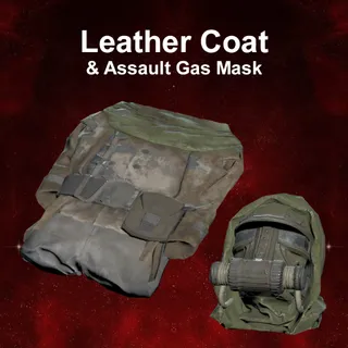 Leather Coat & Assault Gas Mask