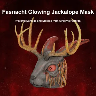 Glowing Jackalope Mask
