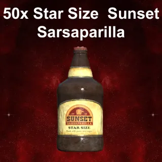 50 Star Size Sunset Sarsaparilla