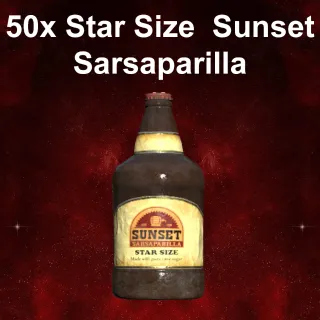 50 Star Size Sunset Sarsaparilla