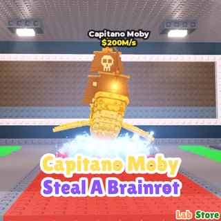 Gold Capitano Moby - STEAL A BRAINROT ( Pre Order ) 