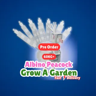 60KG+ Albino Peacock - Grow A Garden ( Pre Order ) 