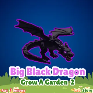 Big Black Dragon - Grow A Garden 2