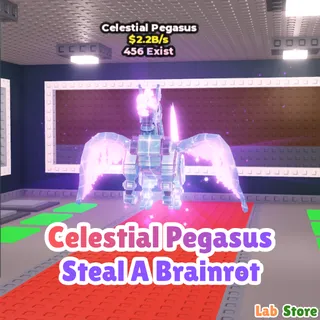 Crystal Celestial Pegasus - STEAL A BRAINROT ( Pre Order ) 
