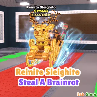 Gold Reinito Sleighito - STEAL A BRAINROT ( Pre Order ) 