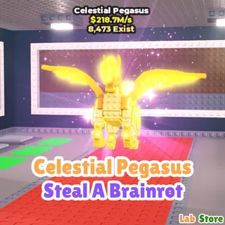 Gold Celestial Pegasus - STEAL A BRAINROT ( Pre Order ) 