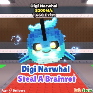 Digi Narwhal - STEAL A BRAINROT (Pre Order) 