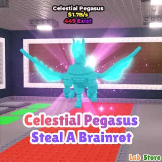 Rainbow Celestial Pegasus - STEAL A BRAINROT ( Pre Order ) 