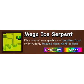 Rainbow Mega Ice Serpent - Grow A Garden 