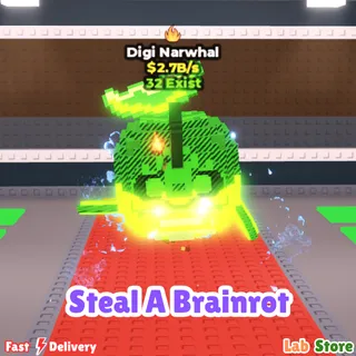 Digi Narwhal (2b) - STEAL A BRAINROT