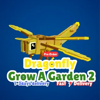10X Golden Dragonflly - Grow A Garden 2