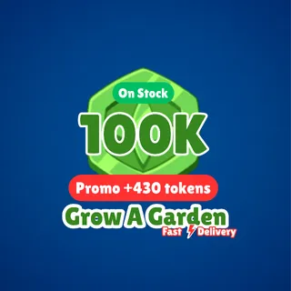 100k TOKEN - GROW A GARDEN ( On Stock ) 