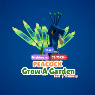 15s Nightmare Peacock - Grow A Garden (76.75kg)