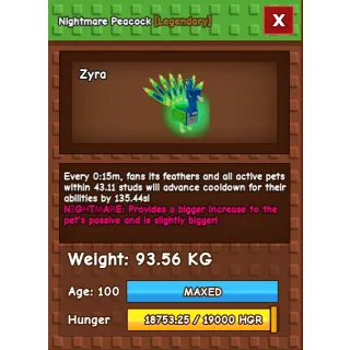 15S GODLY PEACOCK 93KG