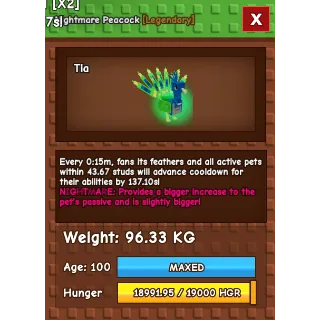 15S GODLY PEACOCK 96KG