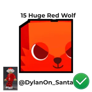 15x Huge Red Wolf PS99