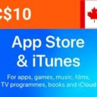 $10.00 Apple/iTunes CAD Immediate delivery