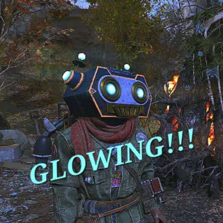 Glowing Robot Mask