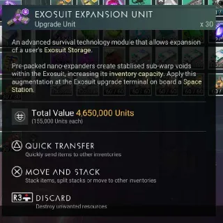 Exosuit Expansion Units