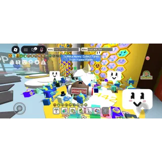 🐝 Bee Swarm Simulator Account | 50 Bees | Level 17–18 | Mythics & Event Bees | Coconut Canister | Petal Wand