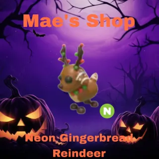 🎃 Neon Gingerbread reindeer
