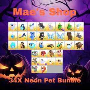 🎃 34X Neon Pet Bundle
