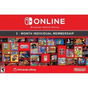 Nintendo Switch Online 3 Month Individual membership (UNITED STATES) 