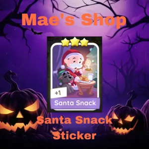 Santa Snack Sticker