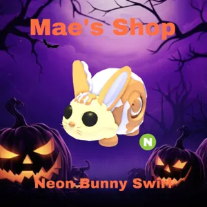 🎃 Neon Bunny Swirl