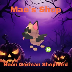 🎃 Neon German Shepherd